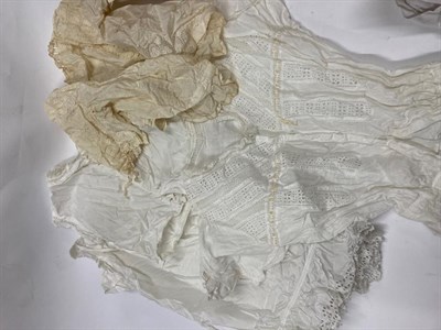 Lot 1156 - Three boxes of ladies early 20th century white cotton undergarments