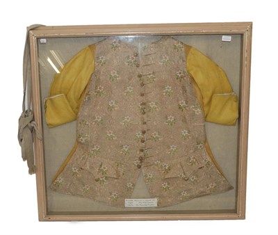 Lot 1161 - Framed 18th century style framed brocade jacket