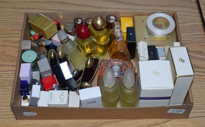 Lot 1183 - Jean Patou scent bottle dummy factices, sample scent bottles, advertising ribbon, other brands...