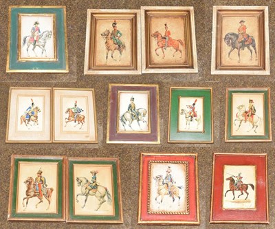 Lot 1197 - After Konigreich Frankreich ''Gendarmes de la Garde du Roi'', a large collection of military prints