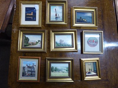 Lot 1198 - Thirty miniature paintings to include works by Pam Mullings, Robert Hughes, Kathlenn Nelson...