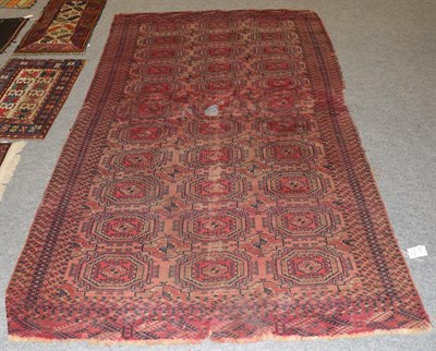 Lot 1256 - Tekke rug, the field of salor guls enclosed by multiple borders 250cm by 146cm together with eleven