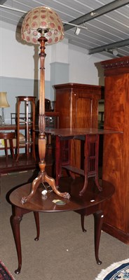 Lot 1294 - A Victorian mahogany Sutherland table banded in satinwood, 61cm by 76cm (extended) by 62cm together