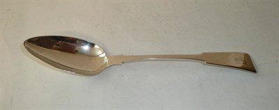 Lot 311 - A Scottish Provincial Serving Spoon, James Sellar, Wick, circa 1825, fiddle pattern, initialled...