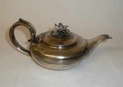 Lot 315 - A George III Teapot, Robert & David Hennell, London 1806, of compressed circular form with...