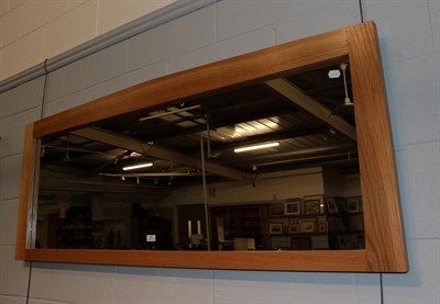 Lot 1351 - A Treske Furniture solid oak framed mirror, 166cm by 65cm