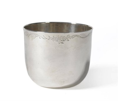 Lot 319 - A George III Scottish Tumbler Cup, William Dempster, Edinburgh 1770, the concave base rising to...