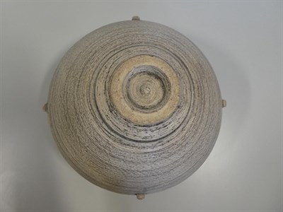 Lot 2011 - Jason Wason (b.1946): A St. Agnes Clay Lugged Vessel, smooth surface with rubbed metal oxides,...