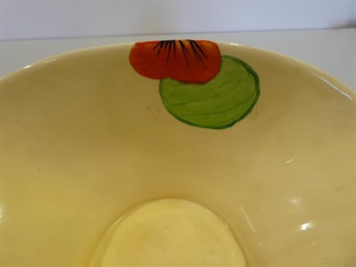 Lot 2032 - Clarice Cliff (1899-1972): A Bizarre Nasturtium 450 Daffodil Bowl, printed factory marks and...