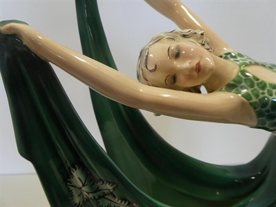Lot 2036 - Stefan Dakon (1904-1992) for Goldscheider, An Austrian Art Deco Pottery Figure of a Dancer,...