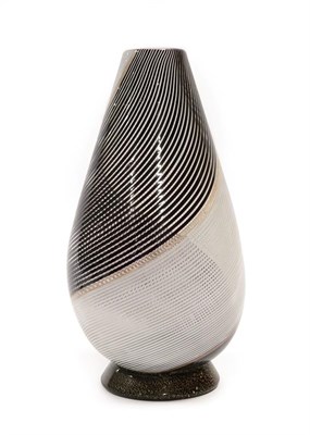 Lot 2049 - A Murano Glass Vase, attributed to Dino Martens for Aureliano Toso, the body with mezza...