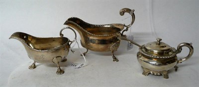 Lot 331 - A George II Cream Boat, Samuel Meriton, London 1758, three shell capped feet rising to a boat...