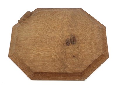 Lot 2152 - Workshop of Robert Mouseman Thompson (Kilburn): An English Oak Bread Board, of canted...