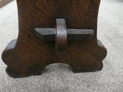 Lot 2189 - Gnomeman: Thomas Whittaker (Littlebeck): An English Oak Rectangular Stool, on two shaped...