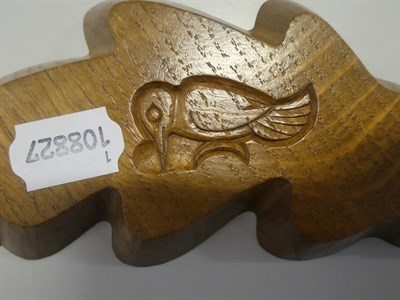 Lot 2209 - Woodpeckerman: Stan Dodds (1928-2012): An English Oak Leaf Dish, with recessed carved...