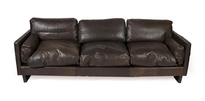 Lot 2234 - A 1970's Stouby Three Seater Sofa, ash frame, labelled, 201cm wide 82cm deep, 69cm high