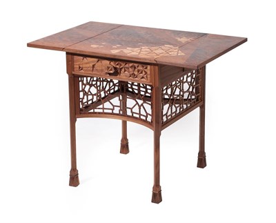 Lot 2259 - A Lazo Studios Chinese Chippendale Style Walnut Breakfast Table, made by Master Artisan Naseer...
