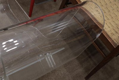 Lot 2265 - A Kartell LCP Transparent Lounge Chair, designed by Maarten Van Severen, folded methacrylate,...