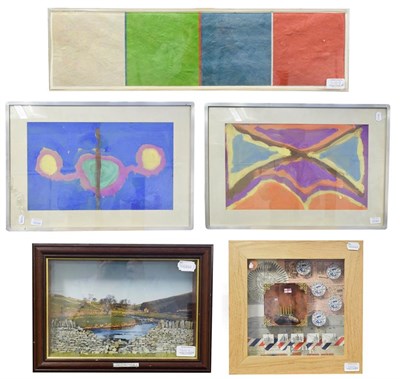 Lot 1100D - J.N. Elliott (20th century)  Four coloured squares Signed and dated Nov 1978, together with two...