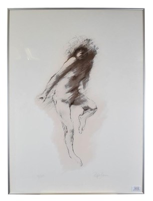 Lot 1012 - Ralph Brown RA (1928-2013) ''Midnight Girl'' Signed and numbered 38/200, lithograph, 75cm by 55cm
