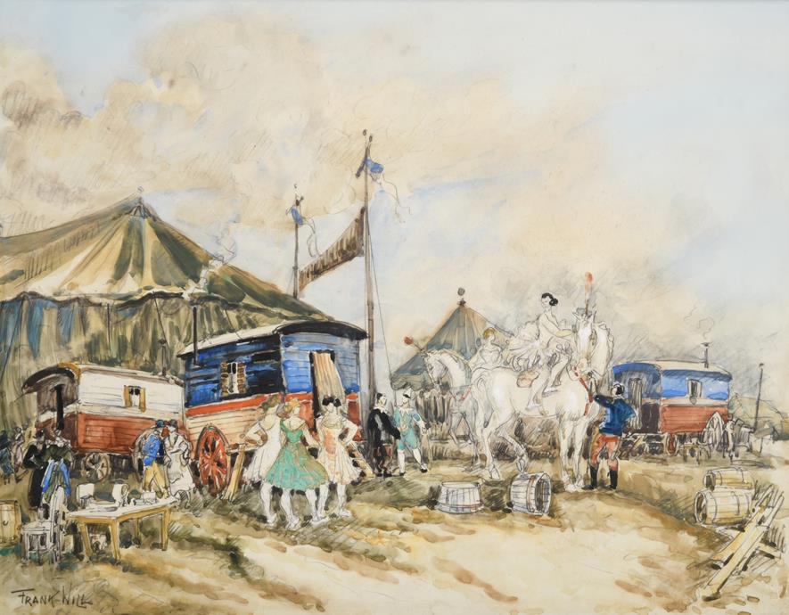 Lot 1026 - Frank Will (1900-1951) French ''Le Cirque'' Signed, pencil and watercolour, 32cm by 41cm...