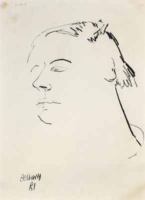 Lot 1043 - John Bellany (1942-2013) Scottish Portrait of Paul Wood Signed, inscribed and dated (19)81,...