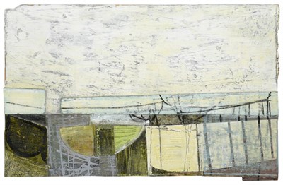 Lot 1056 - Peter Joyce (b.1964) ''Sea Defence and Slipway'' Initialled and dated (20)07, inscribed verso,...