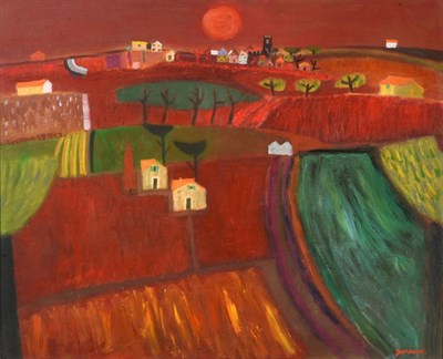 Lot 1059 - Alan Furneaux (b.1953) Tuscan landscape Signed, oil on canvas, 64cm by 79cm  Artist's Resale...