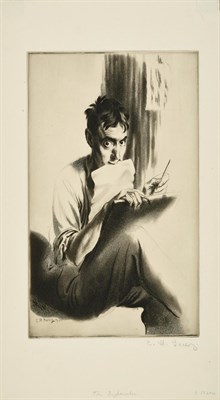 Lot 2 - Edward Hill Lacey (1892-1967) ''The Drypointer'' (1930) Signed and inscribed in pencil to...