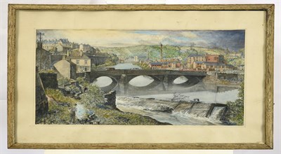 Lot 8 - Frederick (Fred) Cecil Jones RBA (1891-1966) ''In the Lower Calder Valley'' Inscribed verso...
