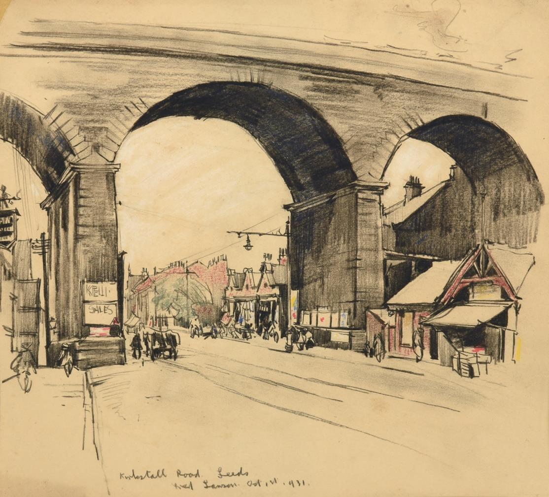 Lot 22 - Frederick (Fred) Lawson (1888-1968)  ''Kirkstall Road, Leeds'' Signed, inscribed and dated Oct...