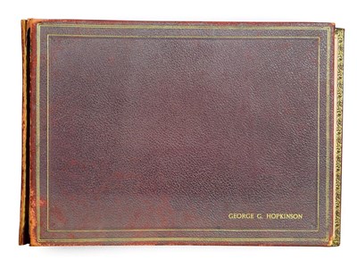 Lot 24 - Frederick (Fred) Lawson (1888-1968)  A red leather-bound sketchbook containing 19 works on paper to
