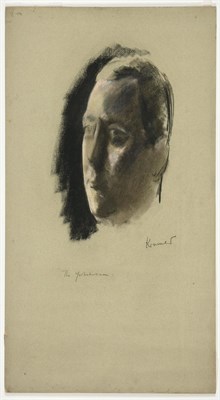 Lot 49 - Jacob Kramer (1892-1962) ''The Yorkshireman'' Signed and inscribed, charcoal and chalk,...