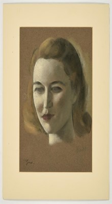 Lot 53 - Jacob Kramer (1892-1962) ''Grace'' Signed and inscribed, chalk or pastel on buff paper, 37cm by...