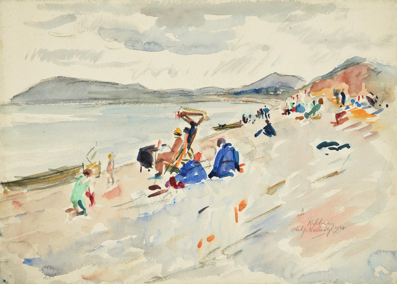Lot 59 - Philip Naviasky (1894-1983) ''Killiney'', Ireland Signed, inscribed and dated 1934, pencil and...