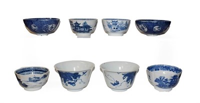 Lot 10 - A small pair of Japanese blue and white finger bowls, signed, together with a quantity of...