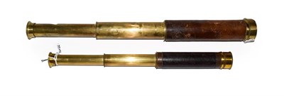Lot 55 - A 19th century brass two draw telescope signed Andrew Ross & Co., 33 Regent St., Piccadilly and...