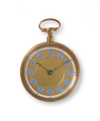 Lot 404 - A Quarter Repeating Cylinder Pocket Watch, signed Vaucher Freres, No.10842, circa 1820,...