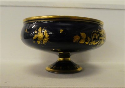 Lot 70 - A 19th century Continental porcelain dish, painted with a titled view 'Black-Friers Bridge'...