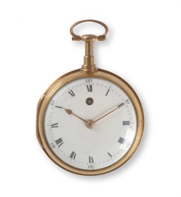 Lot 405 - Military Interest: A Gold Half-Quarter Dumb Repeating Pocket Watch, signed Thomas Reid,...