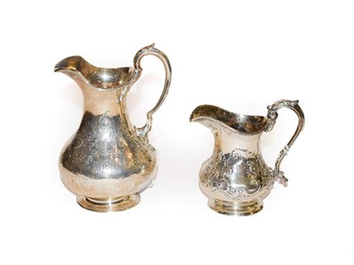 Lot 139 - A William IV and a Victorian silver cream-jugs, One by Edward and John Barnard, London, 1857,...