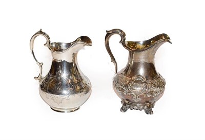 Lot 143 - Two Victorian silver cream-jugs, one by Beare Falcke, London, 1866 and one by John Wellby,...