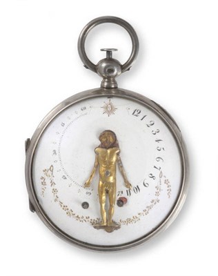 Lot 413 - An Open Faced Bras En L'Air Pocket Watch, Continental, early 19th century, fusee verge...