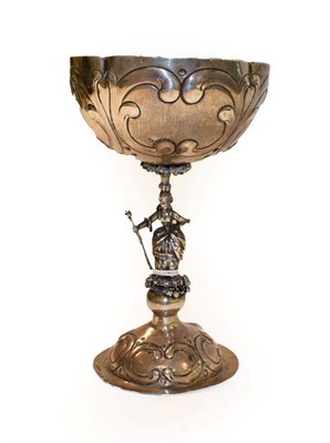 Lot 173 - A German silver goblet, by Neresheimer, Hanau, with English Import marks for Berthold Muller,...