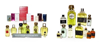 Lot 174 - Assorted mainly gents Givenchy factices and sample scents etc (two small boxes)
