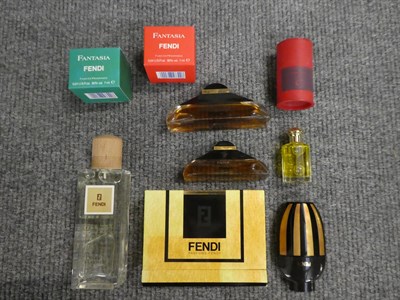 Lot 222 - Assorted modern perfume dummy factices and scent bottles, including Andy Warhol, Fendi, Nina Ricci