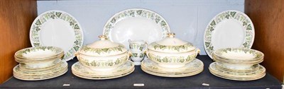 Lot 278 - A Wedgewood dinner service in the Santa Clara pattern, including a pair of tureens (one shelf)