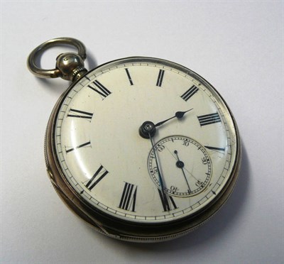 Lot 428 - A Silver Pocket Watch with Unusual Winding System, signed A Burdess, Coventry, 1881, lever...