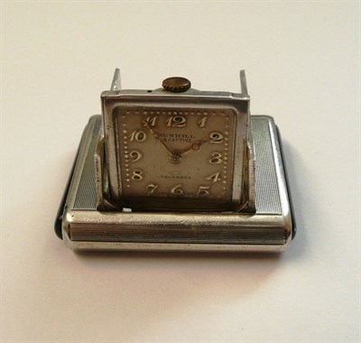 Lot 431 - An Art Deco Silver Purse Watch, signed Tavannes, retailed by Dunhill, 1929, 15-jewel lever movement