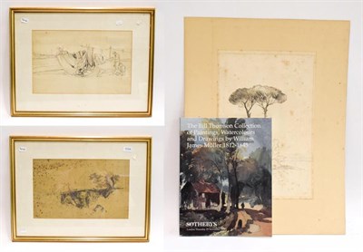 Lot 1044 - In the manner of William James Müller (1812-1845), three pencil sketches, unsigned (two...